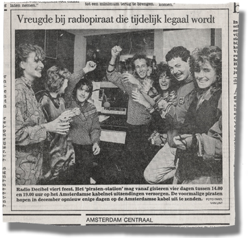 De legale start in 1985